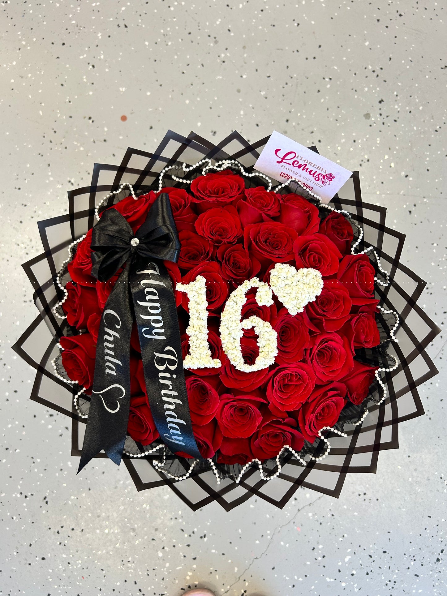 40 roses bouquet