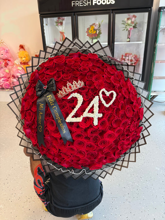 bouquet of 200 roses